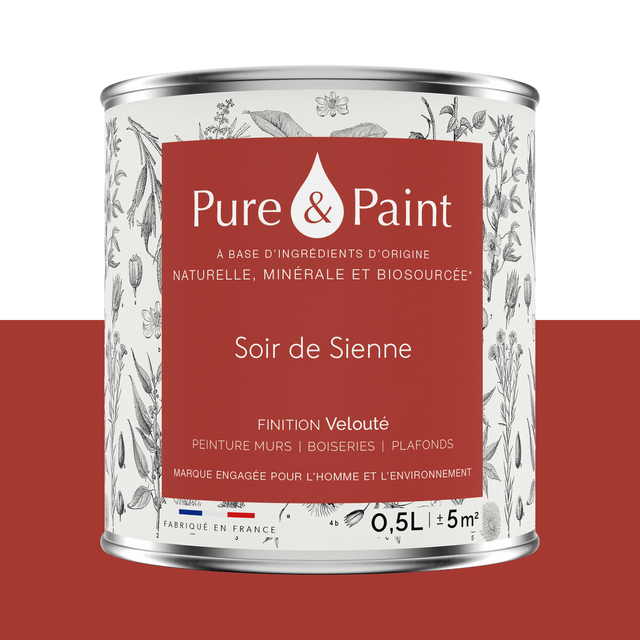 Pure and Paint Peinture Peinture Soir de Sienne 0,5 L