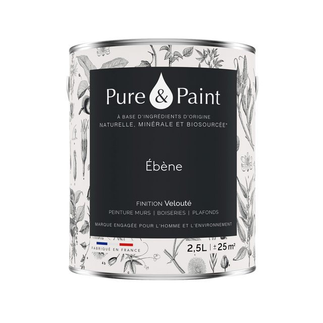 Pure and Paint Peinture Peinture ébène 2,5 L