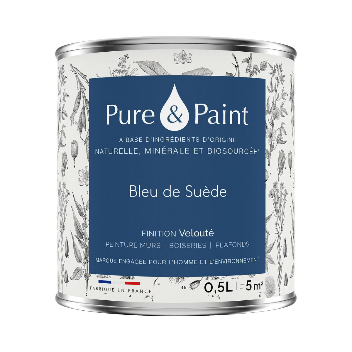 PURE AND PAINT Peinture Pure and paint Bleu de suède Mat