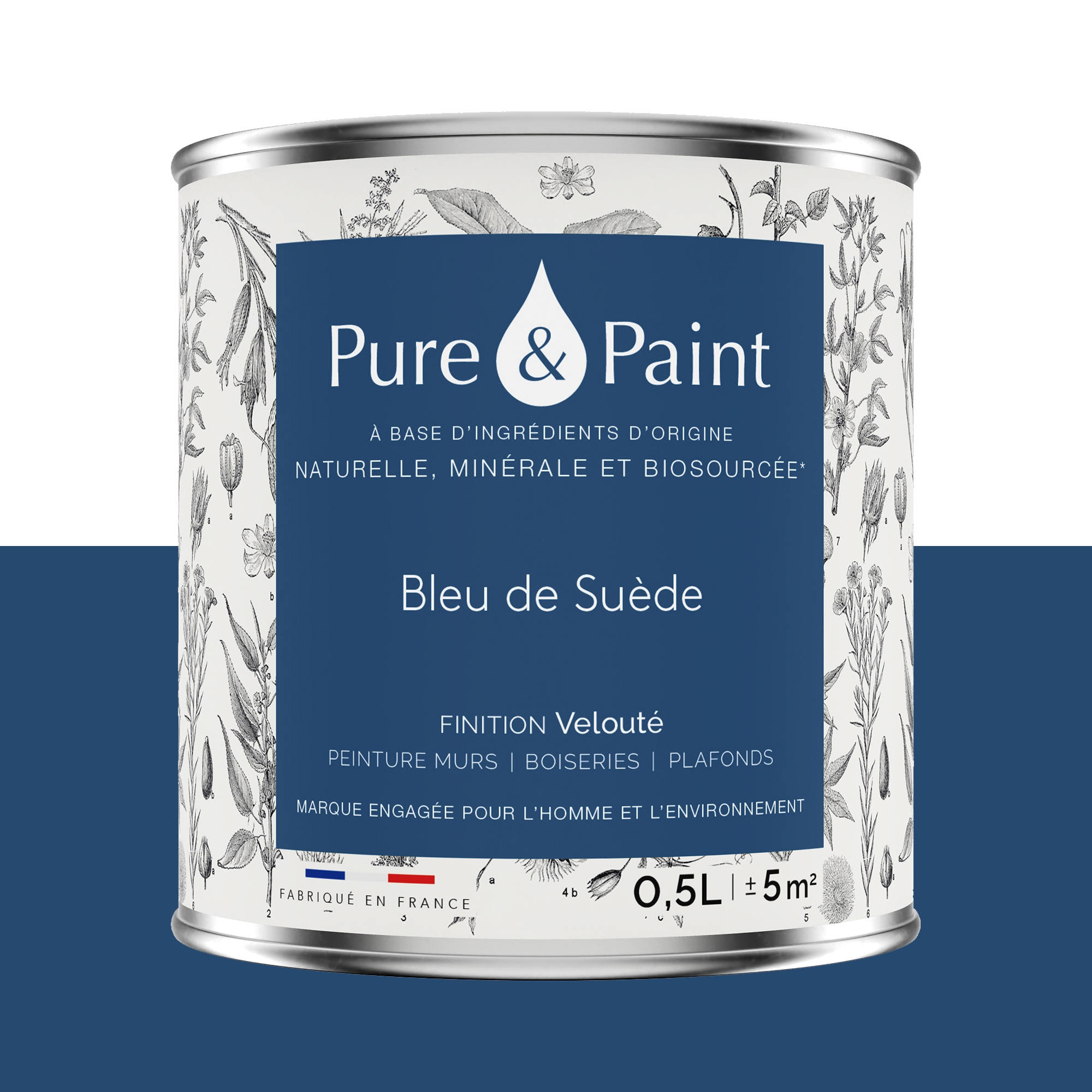 PURE AND PAINT Peinture Pure and paint Bleu de suède Mat