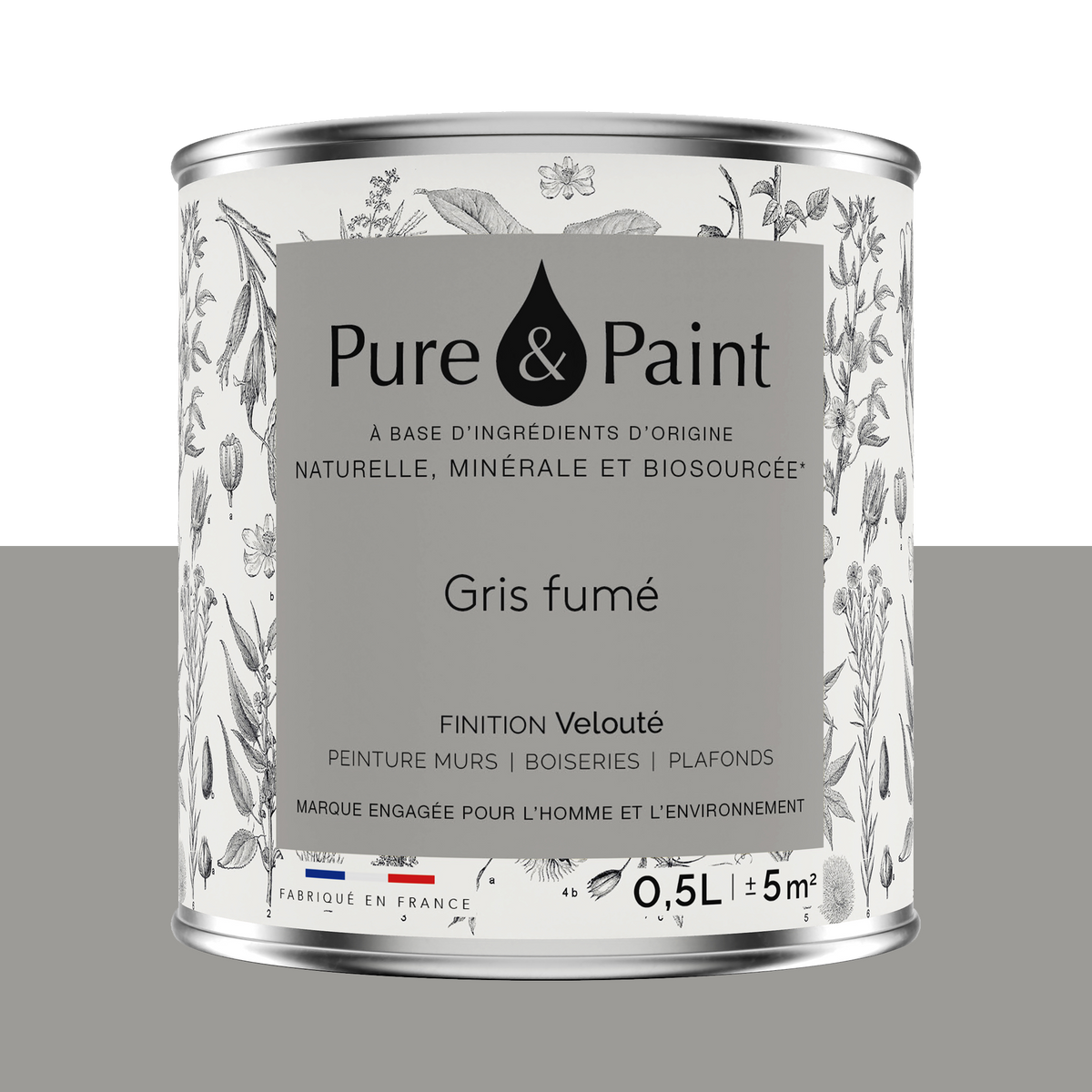 PURE AND PAINT Peinture Pure and paint Gris fumé Mat