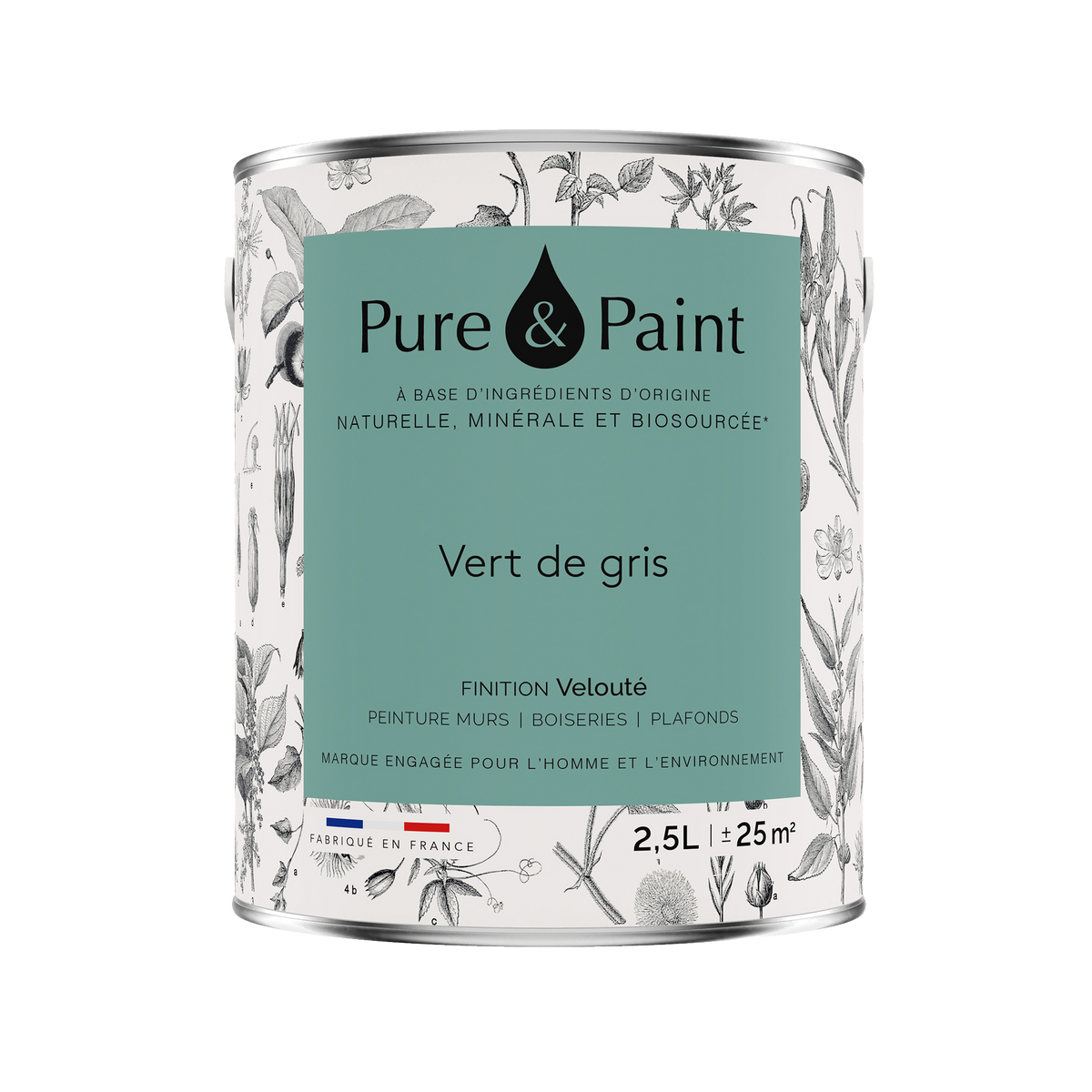 PURE AND PAINT Peinture Pure and paint Vert de gris Mat