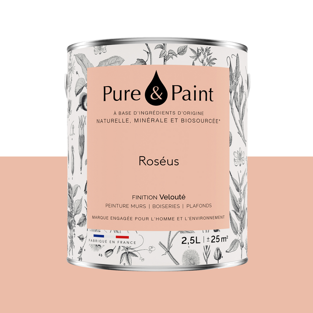 Pure and Paint Peinture Peinture Roseus 2,5 L