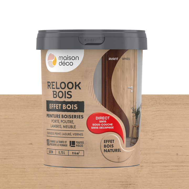 RELOOK BOIS EFFET BOIS Peinture Relook bois effet bois Bois naturel Satiné