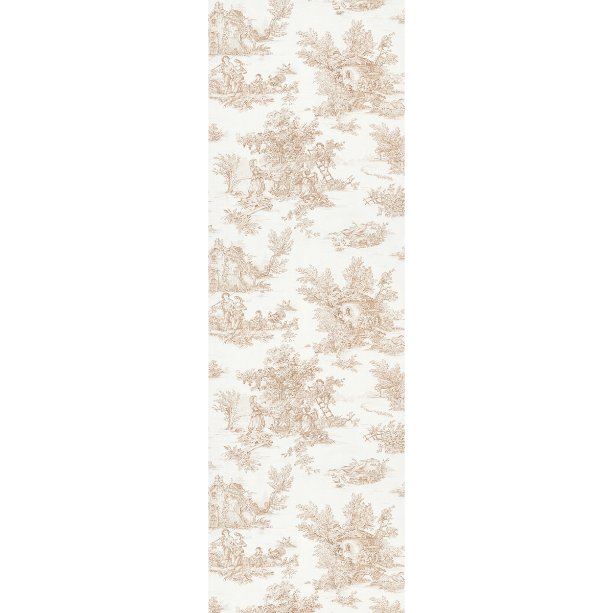 4MURS Papier peint intissé Jouy Beige foncé