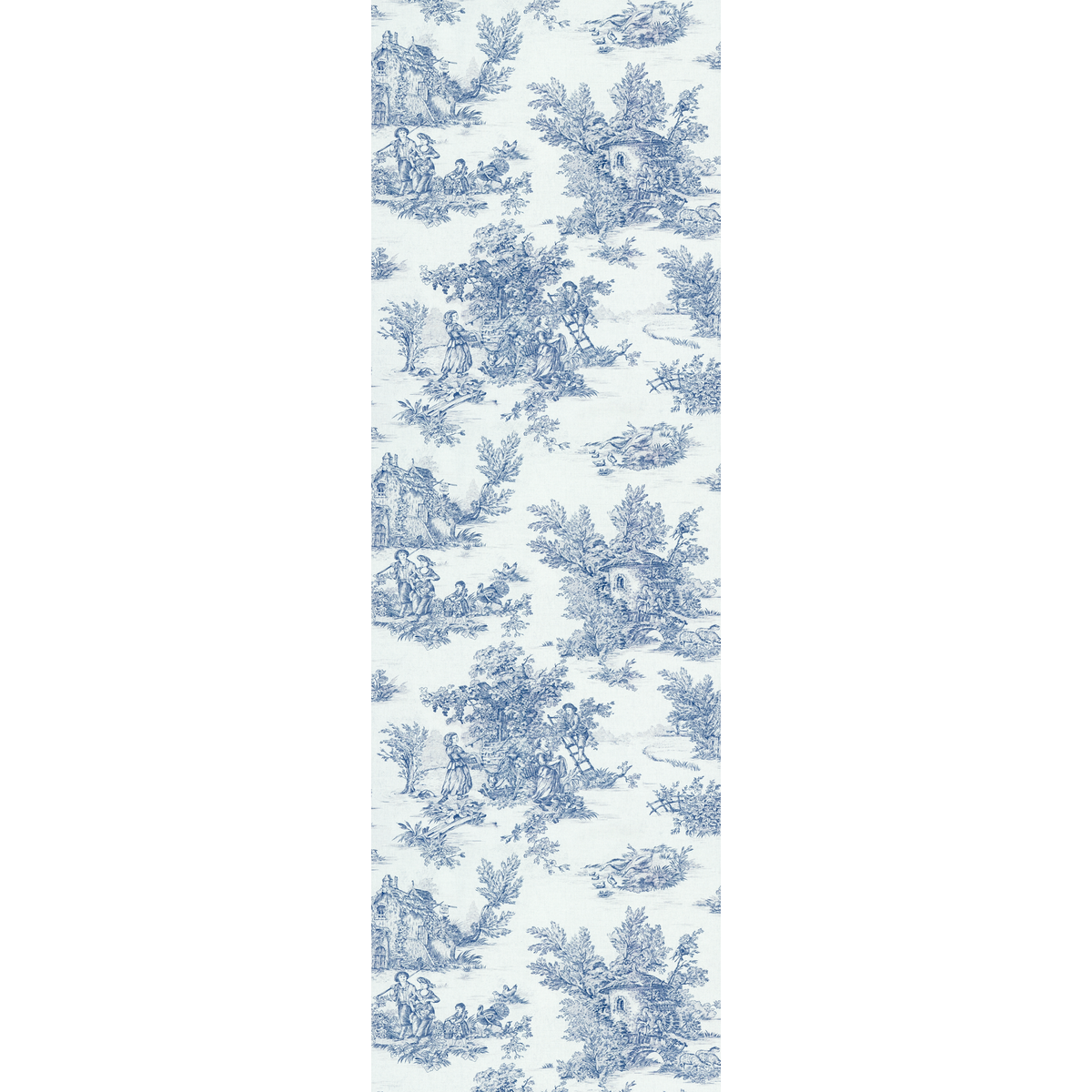 4MURS Papier peint intissé Jouy Bleu indigo