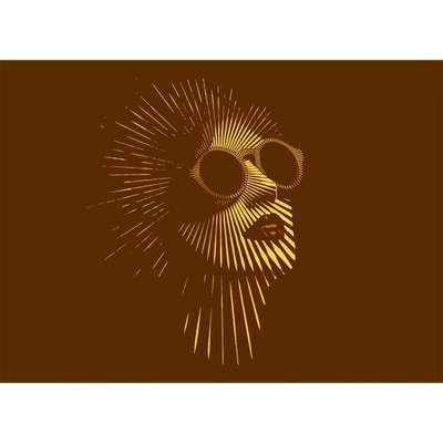 Papier peint panoramique XL Madonne Noir rougi Mat