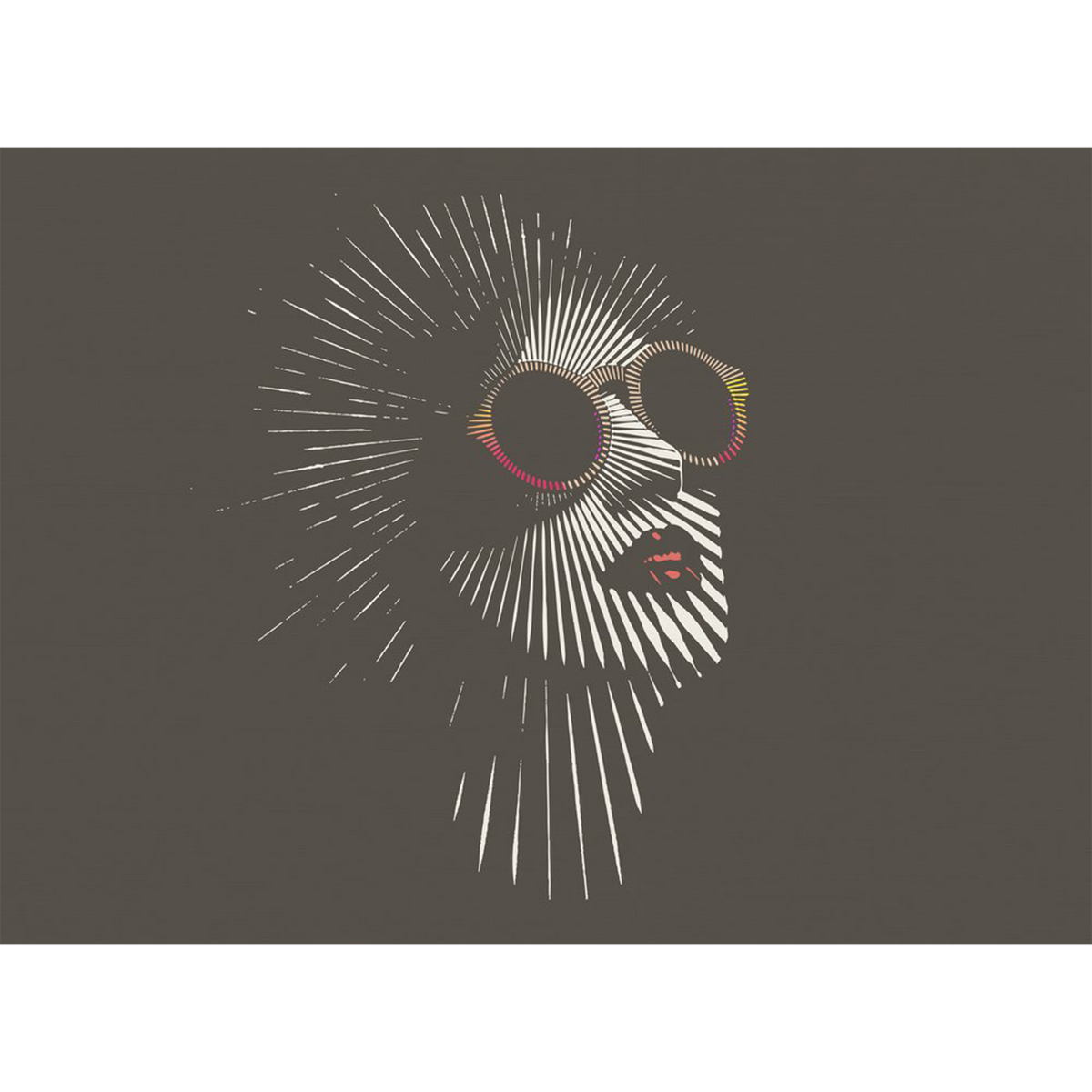 Papier peint panoramique XL Madonne Anthracite Mat