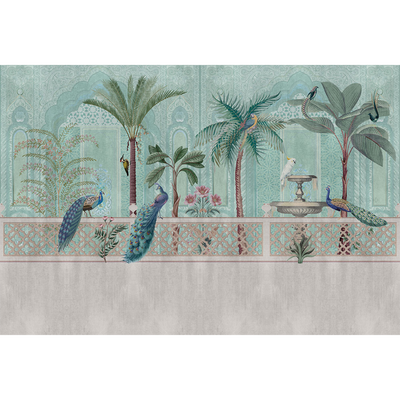 Papier peint panoramique XL Bellissimi Bleu ciel Brillant