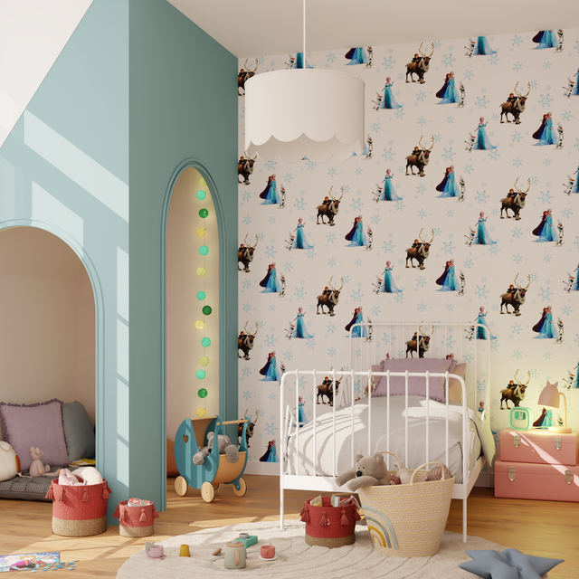 Papier peint intissé LA REINE DES NEIGES 3 multicolore