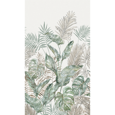 4MURS Papier peint panoramique L Bako Vert feuille Satiné