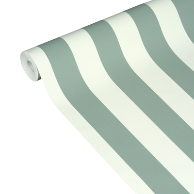 4MURS Papier peint intissé Opal stripe Vert de gris