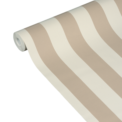 4MURS Papier peint intissé Opal stripe Beige nude