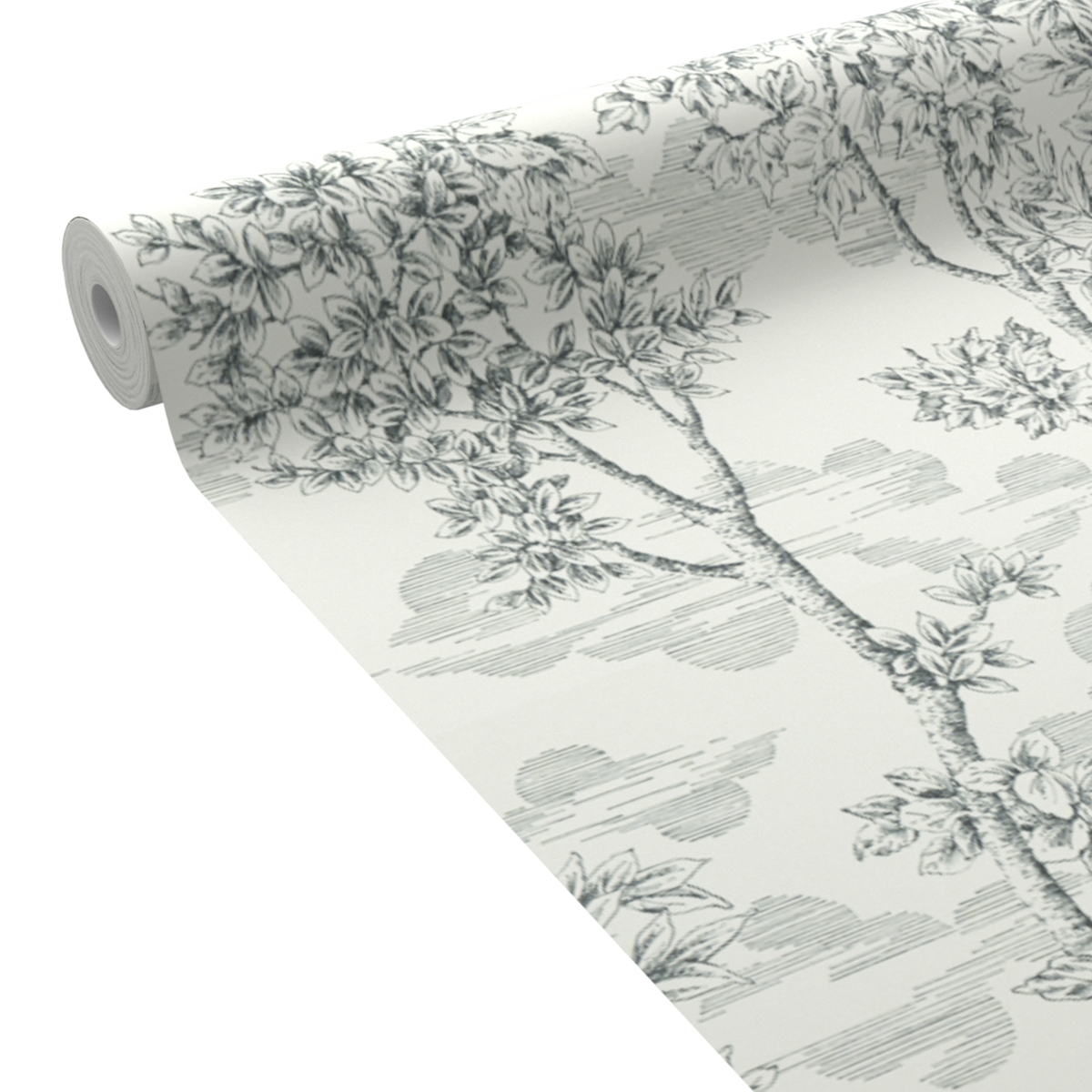 Papier peint intissé Ernest Noir et blanc