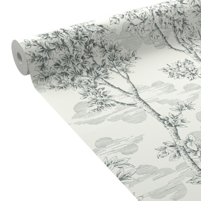 Papier peint intissé Ernest Noir et blanc