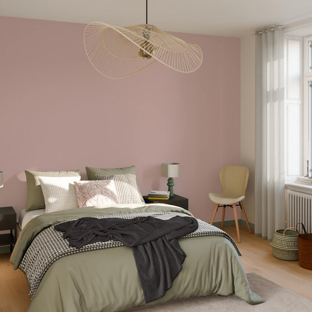 Papier peint intissé FLORENTINE coloris NUDE ROSE