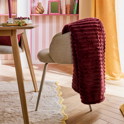 Plaid Tulum Bordeaux