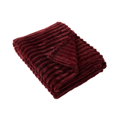 Plaid Tulum Bordeaux