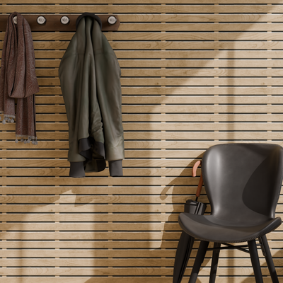 Papier peint Panneau bois Bois clair