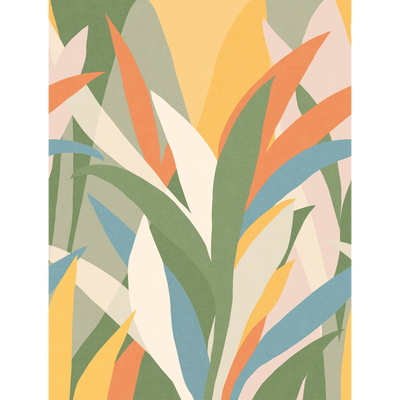 4MURS Papier peint panoramique L Firello Multicolore Satiné