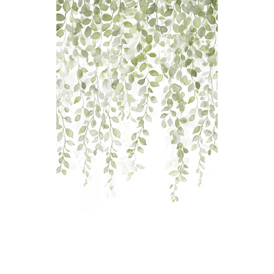 4MURS Papier peint panoramique L Allegra Vert feuille Satiné