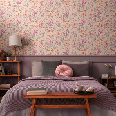 COSMOLIVING Papier peint intissé Petal poetry Multicolore Trame