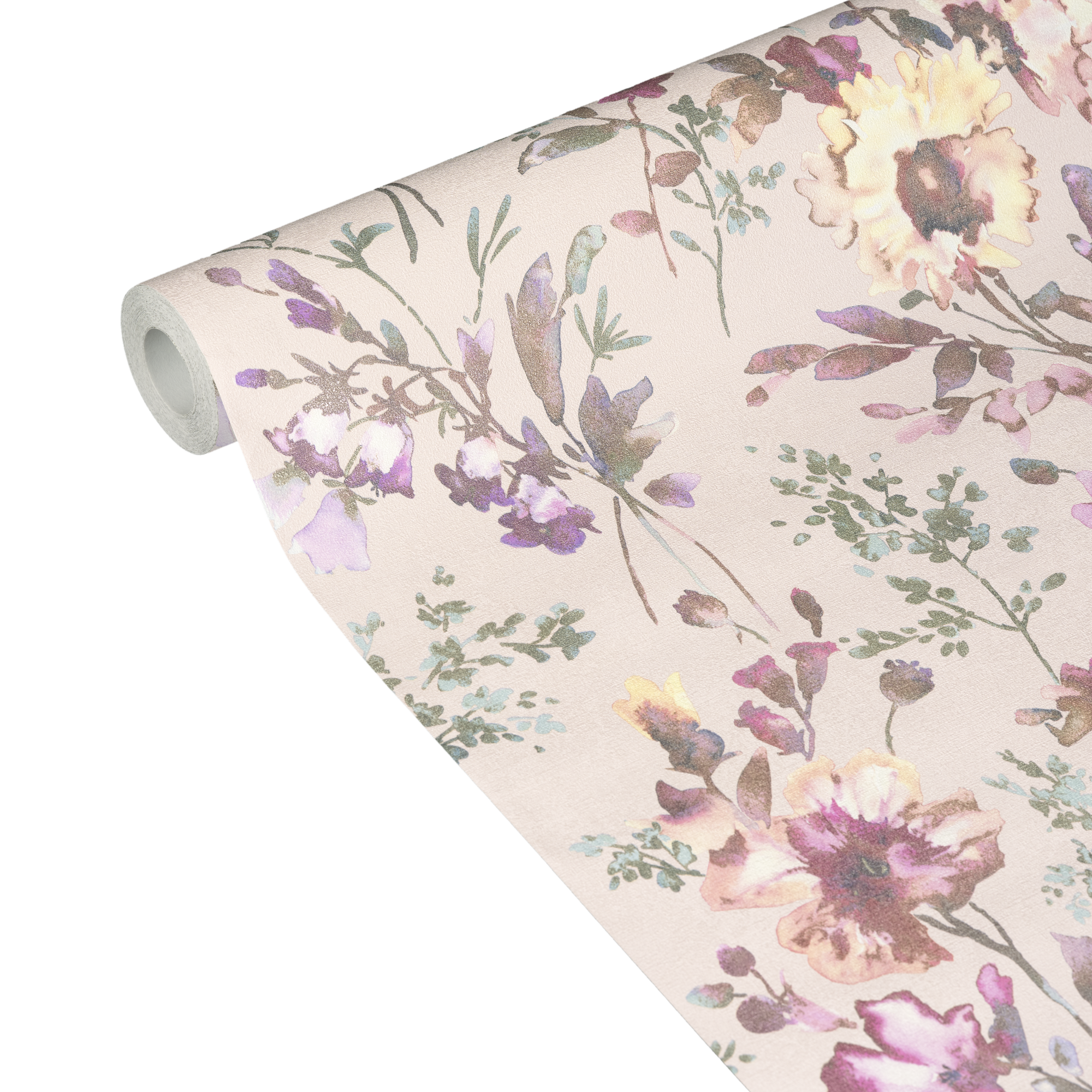 COSMOLIVING Papier peint intissé Petal poetry Multicolore Trame