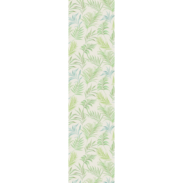 CosmoLiving Papier peint intissé MIDNIGHT BOTANICA blanc et vert pistache