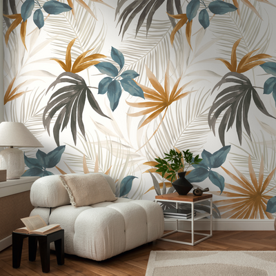 COSMOLIVING Papier peint panoramique L Tropelia Multicolore Satiné