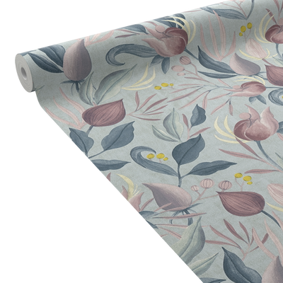 COSMOLIVING Papier peint intissé Still bloom Multicolore