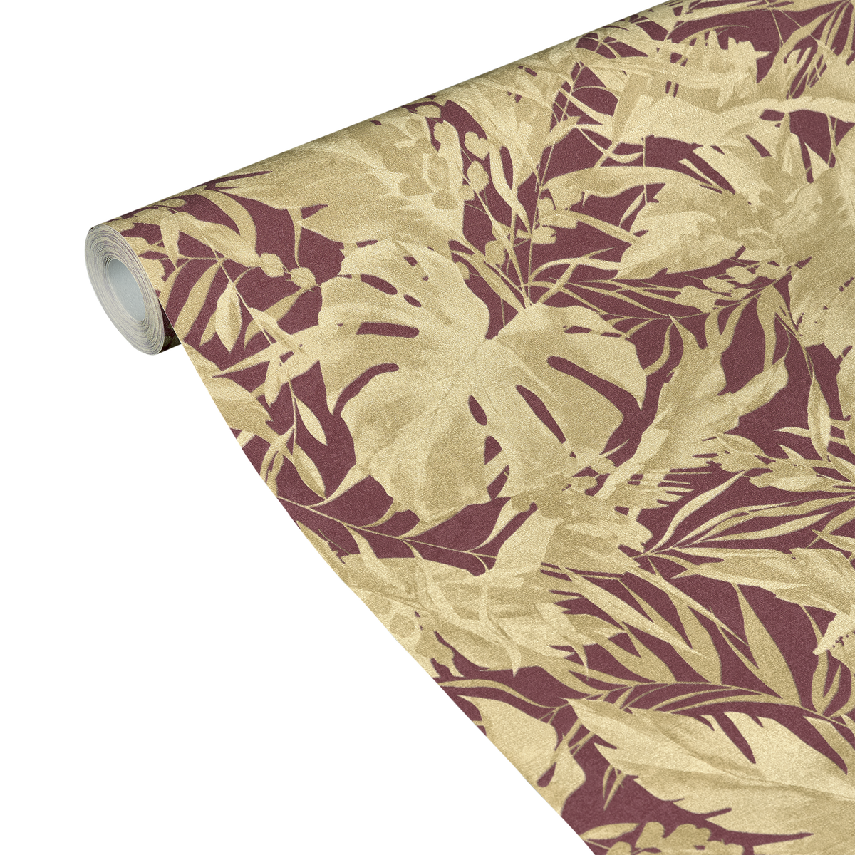 COSMOLIVING Papier peint intissé Earthlines Bordeaux et doré Trame
