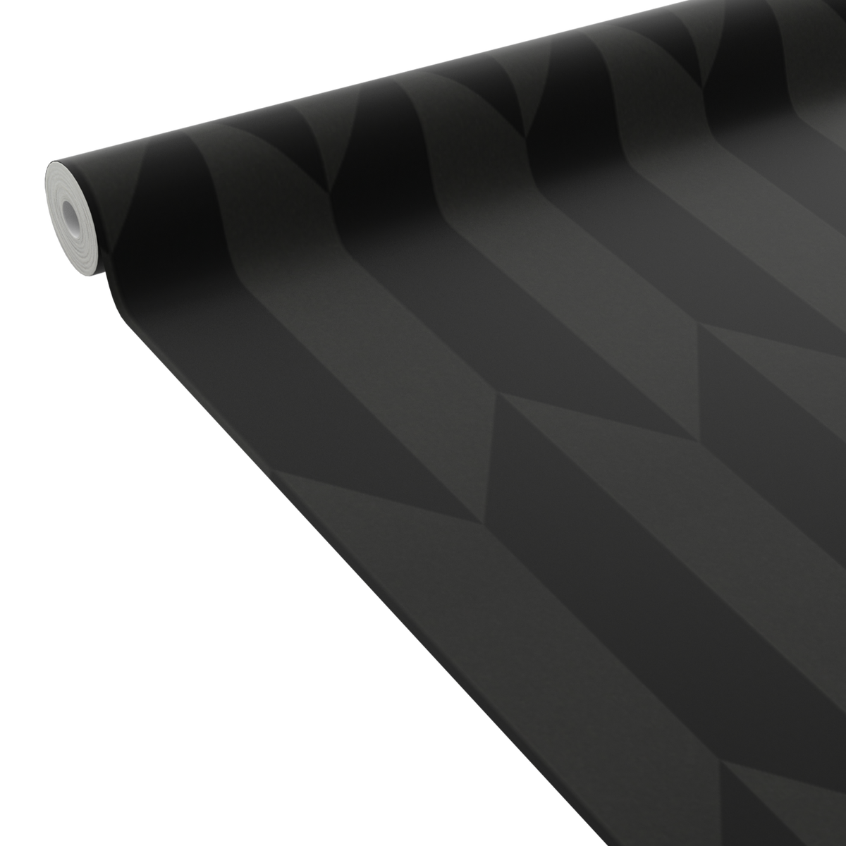 COSMOLIVING Papier peint intissé Graphic groove Noir Satiné