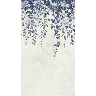 COSMOLIVING Papier peint panoramique L Hanging garden Bleu marine Satiné