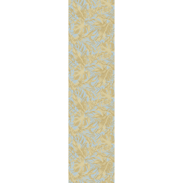 CosmoLiving Papier peint intissé EARTHLINES bleu azurin et doré