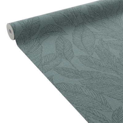 COSMOLIVING Papier peint intissé Golden fern Vert émeraude