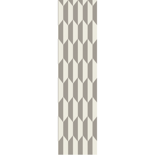 CosmoLiving Papier peint intissé GRAPHIC GROOVE blanc et argenté