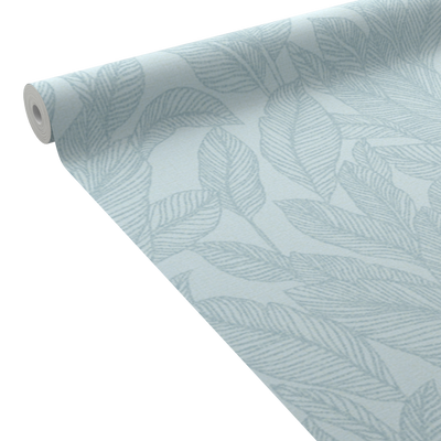COSMOLIVING Papier peint intissé Golden fern Bleu azurin