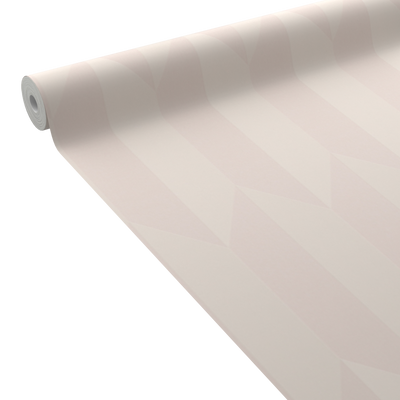 COSMOLIVING Papier peint intissé Graphic groove Rose perlé