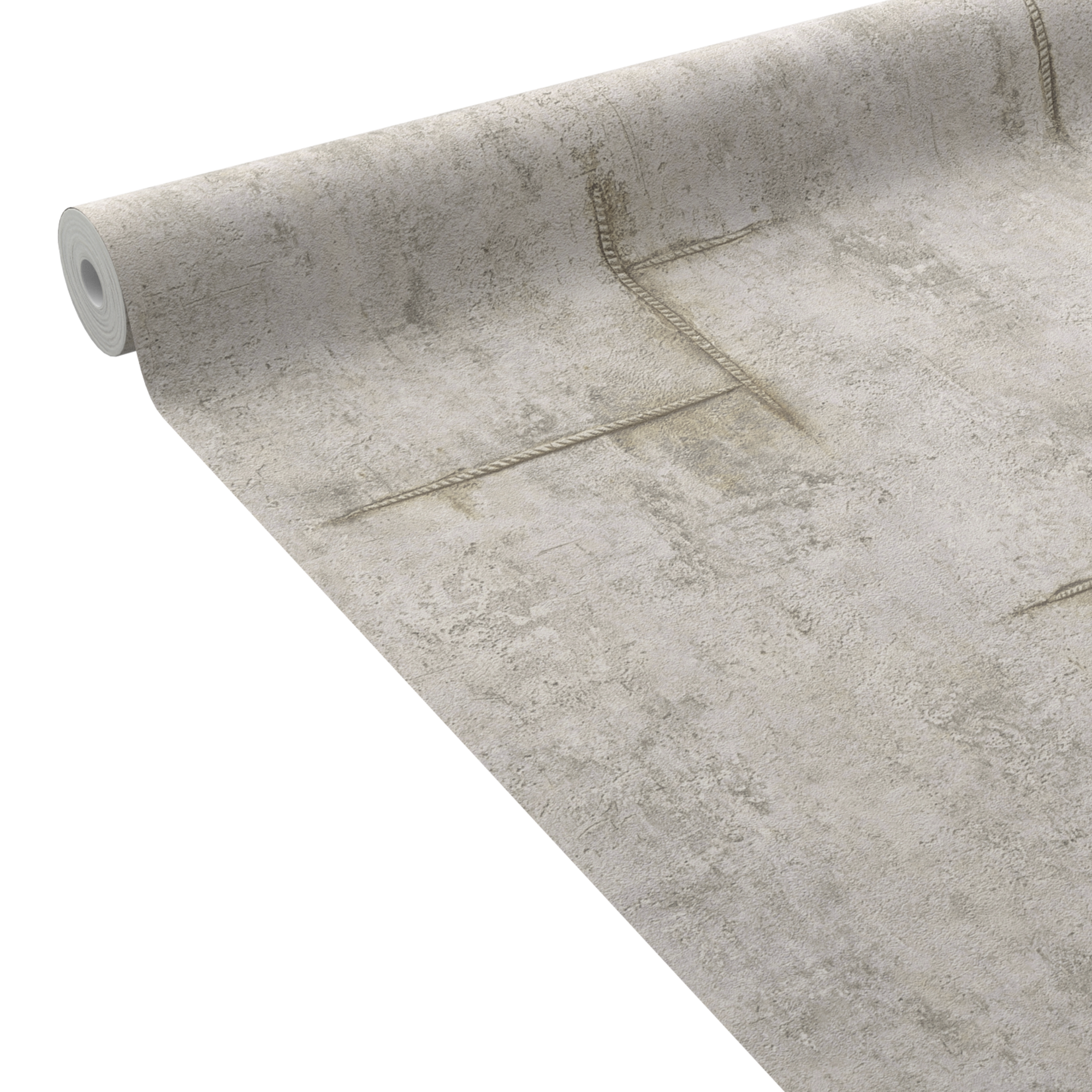 COSMOLIVING Papier peint intissé Graphite groove Gris chaud Structuré