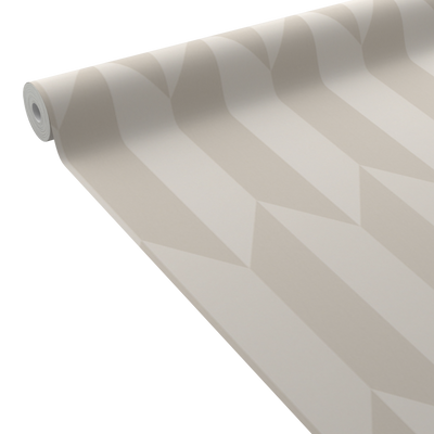 COSMOLIVING Papier peint intissé Graphic groove Blanc