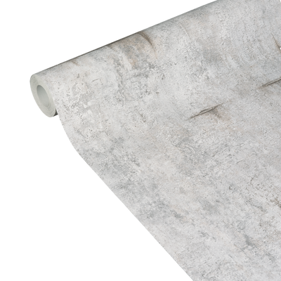 COSMOLIVING Papier peint intissé Graphite groove Gris clair Structuré