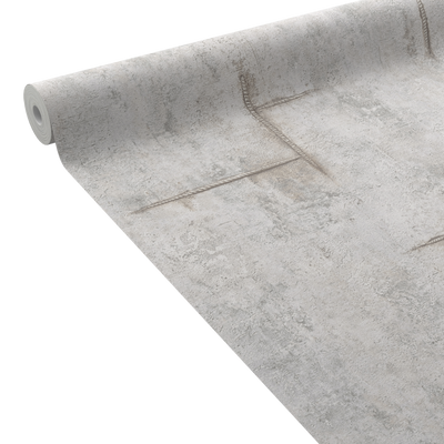 COSMOLIVING Papier peint intissé Graphite groove Gris clair