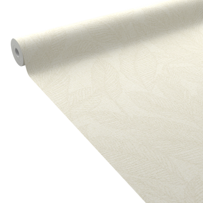 COSMOLIVING Papier peint intissé Golden fern Blanc chaud