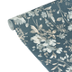 COSMOLIVING Papier peint intissé Petal poetry Bleu nuit et argenté Trame