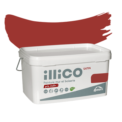 ILLICO Peinture Illico Rouge néon Satiné 2,5L