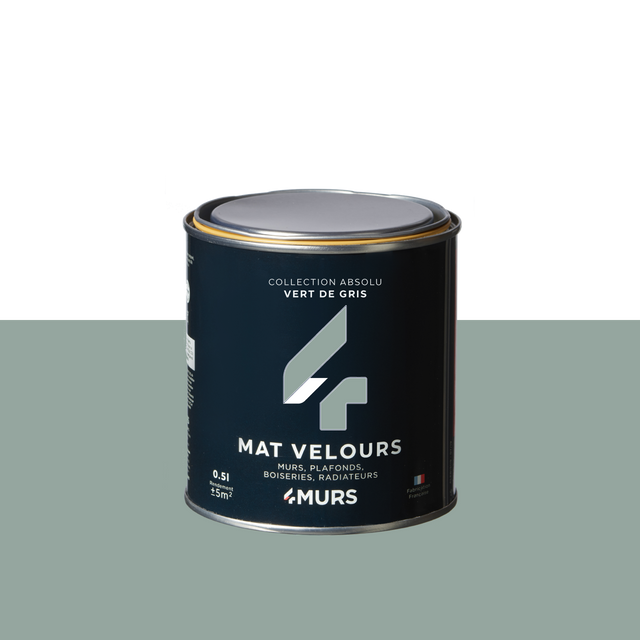 Absolu Peinture Finition Peinture vert de gris 0,5 L