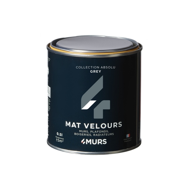 Absolu Peinture Finition Peinture grey Mat 0,5 L