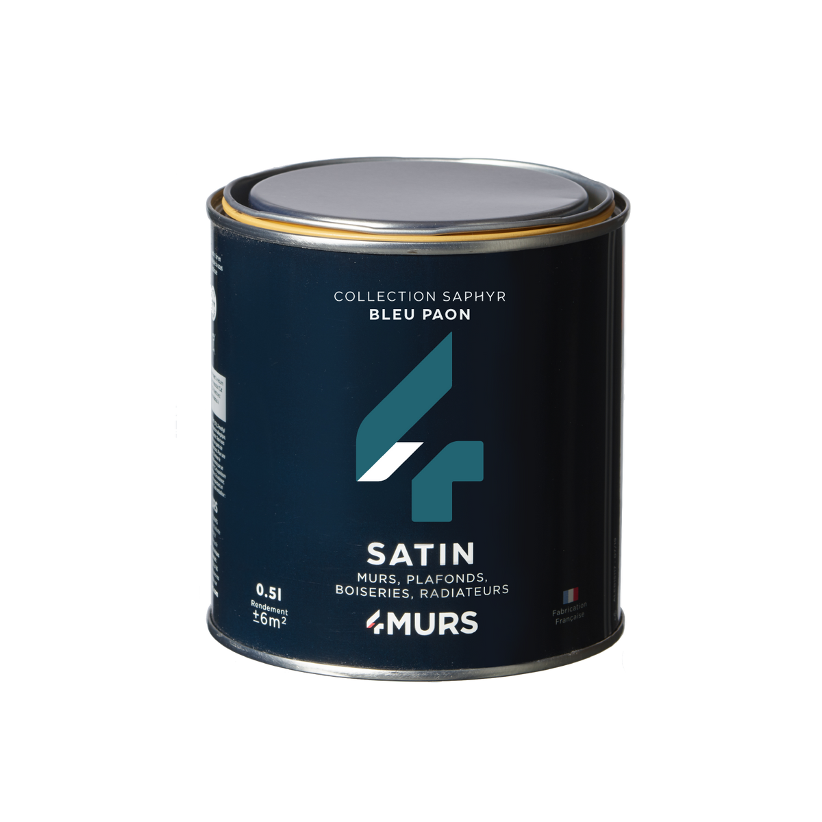 SAPHYR Peinture Saphyr Bleu paon Satiné 0,5L