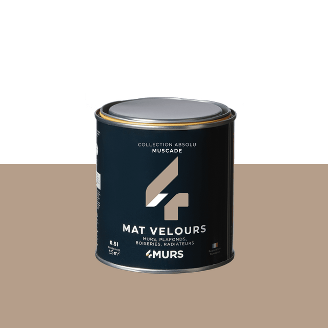 Absolu Peinture Finition Peinture muscade Mat 0,5 L