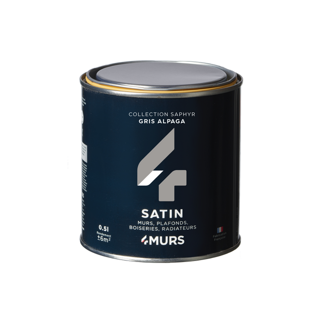Saphyr Peinture Finition Peinture gris alpaga Satiné 0,5 L